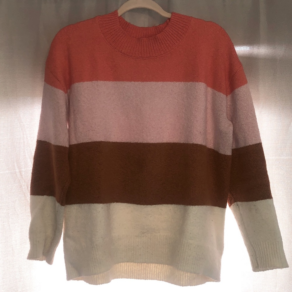 Old Navy Sweater- color block stripes
